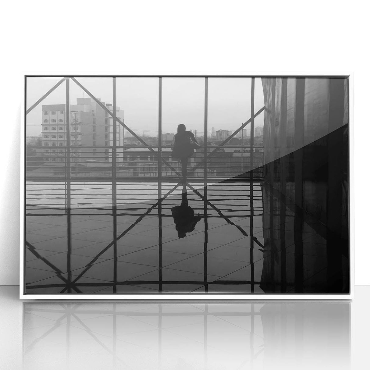 Metropolitan photography art – Reflective modern city silhouette