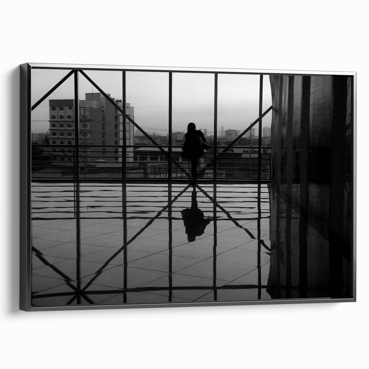 Metropolitan photography art – Reflective modern city silhouette