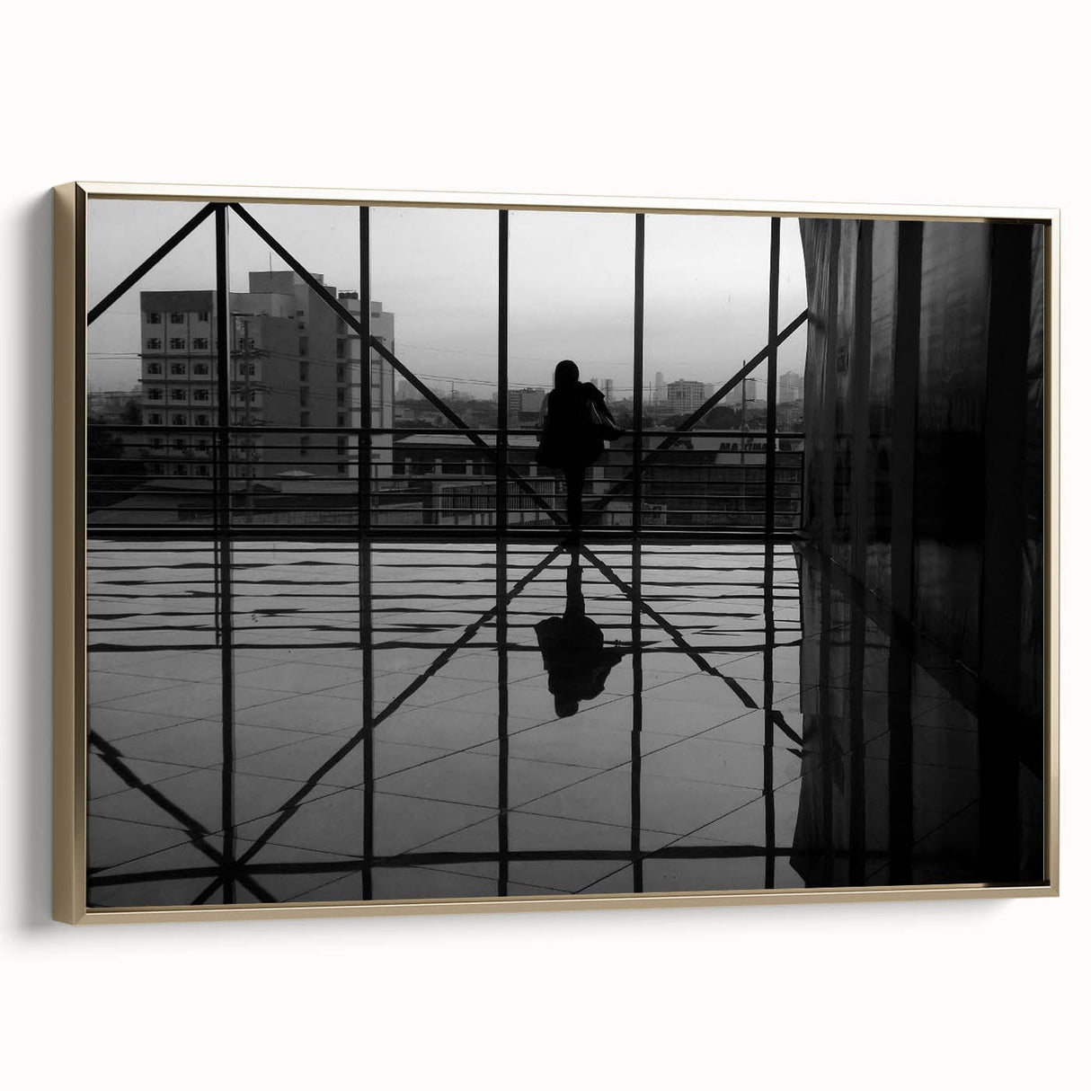Metropolitan photography art – Reflective modern city silhouette