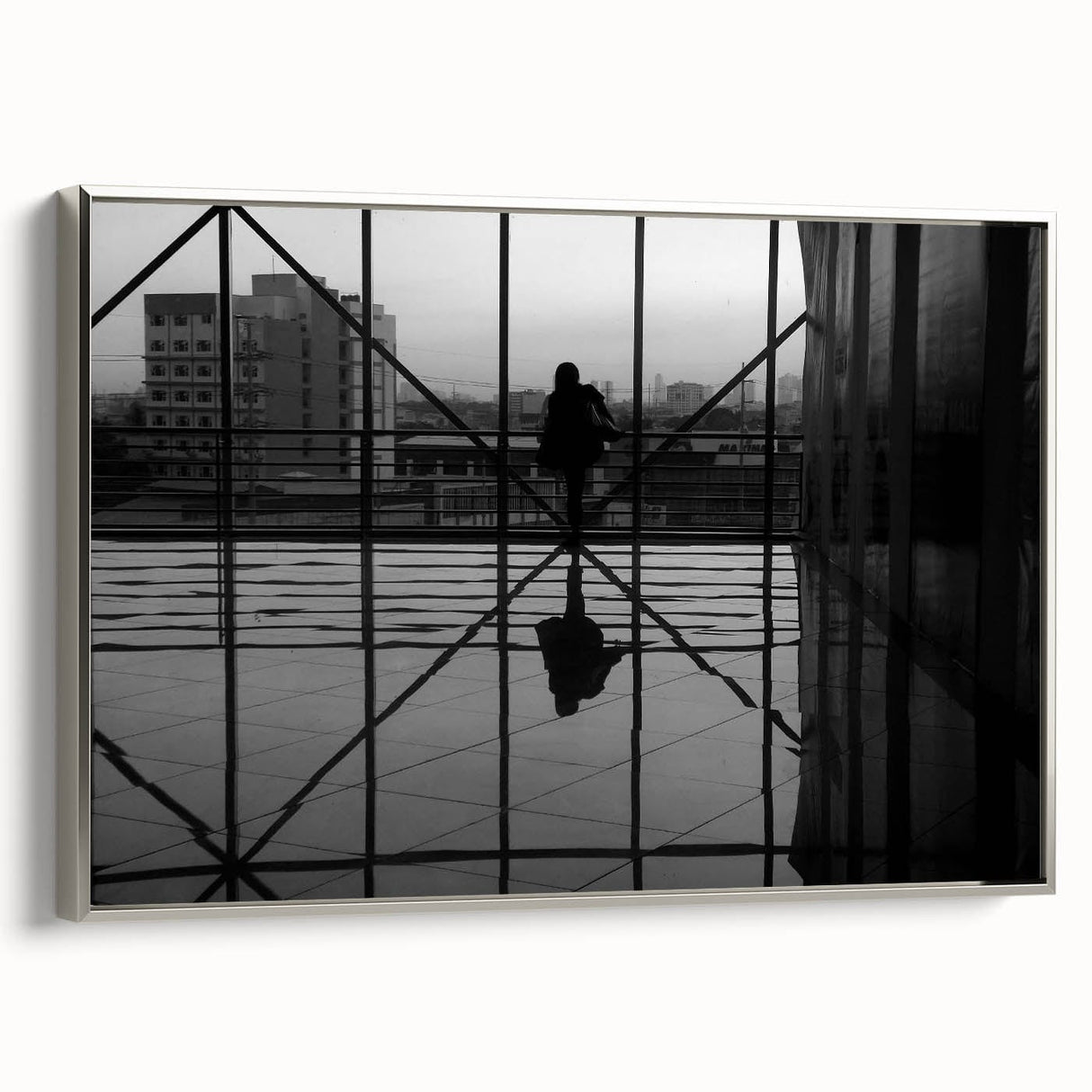 Metropolitan photography art – Reflective modern city silhouette