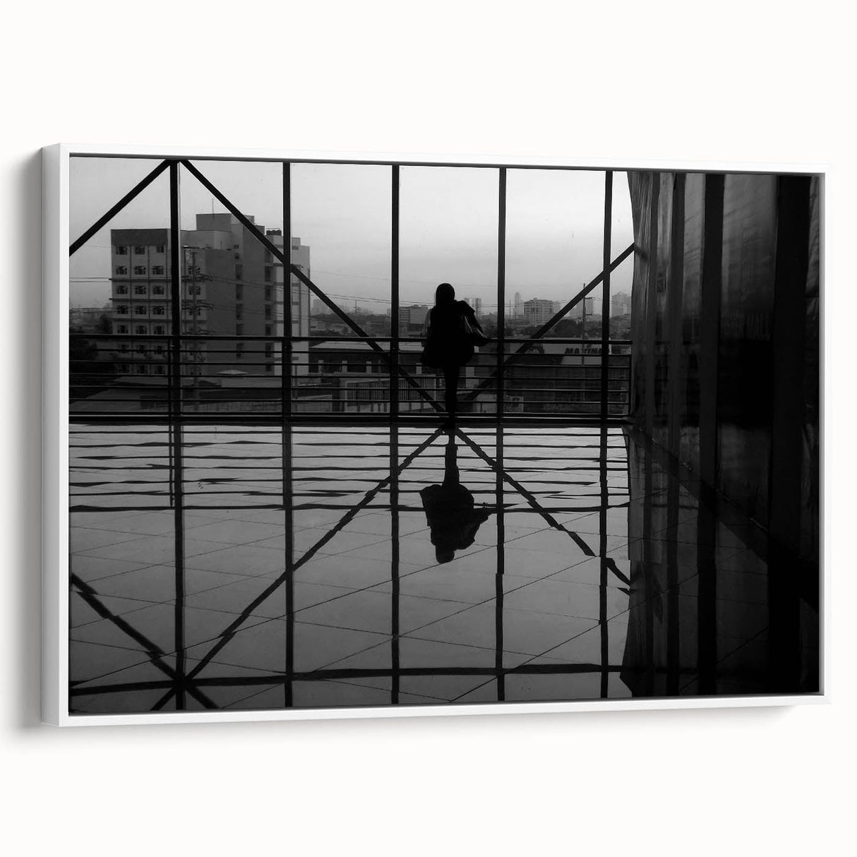 Metropolitan photography art – Reflective modern city silhouette