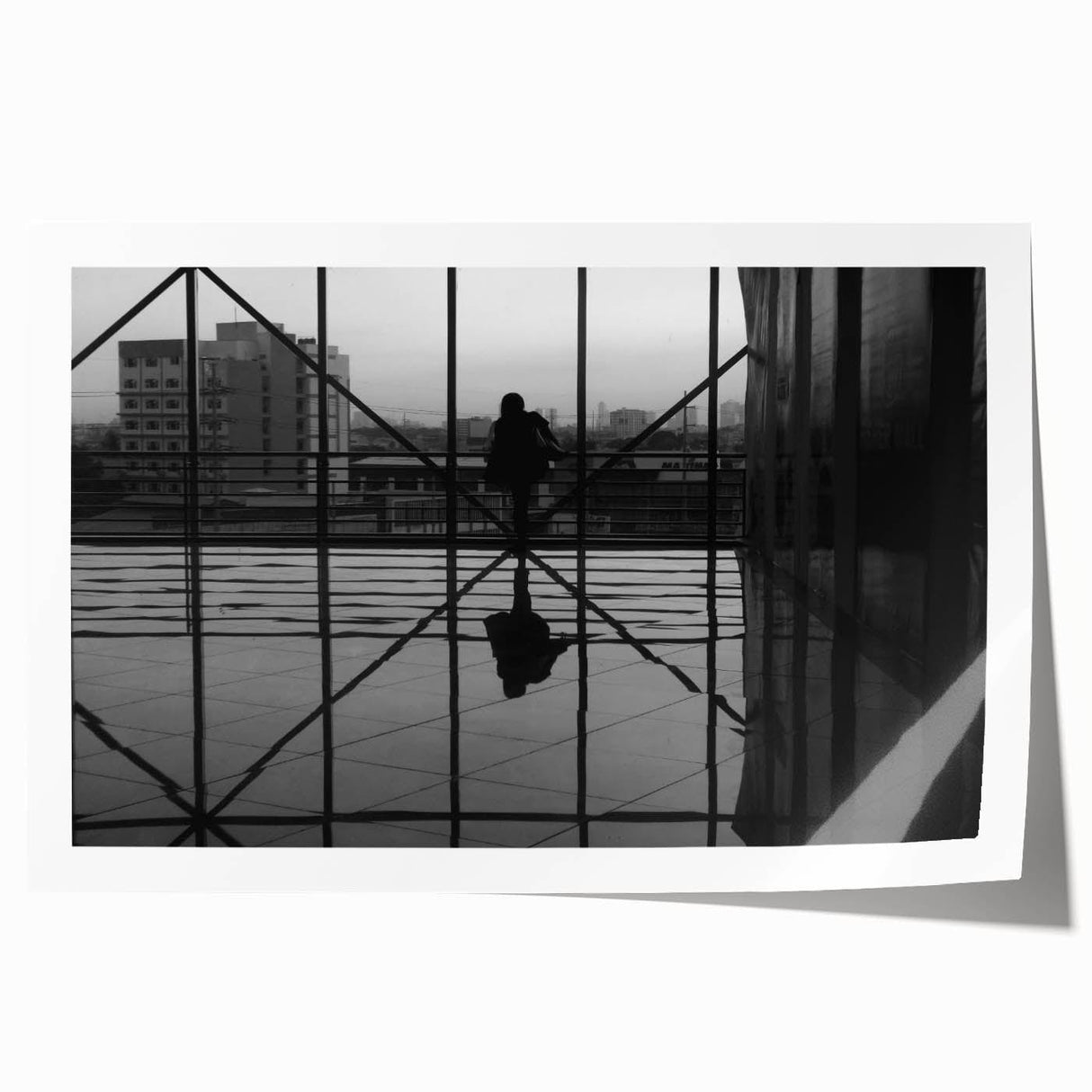 Metropolitan photography art – Reflective modern city silhouette