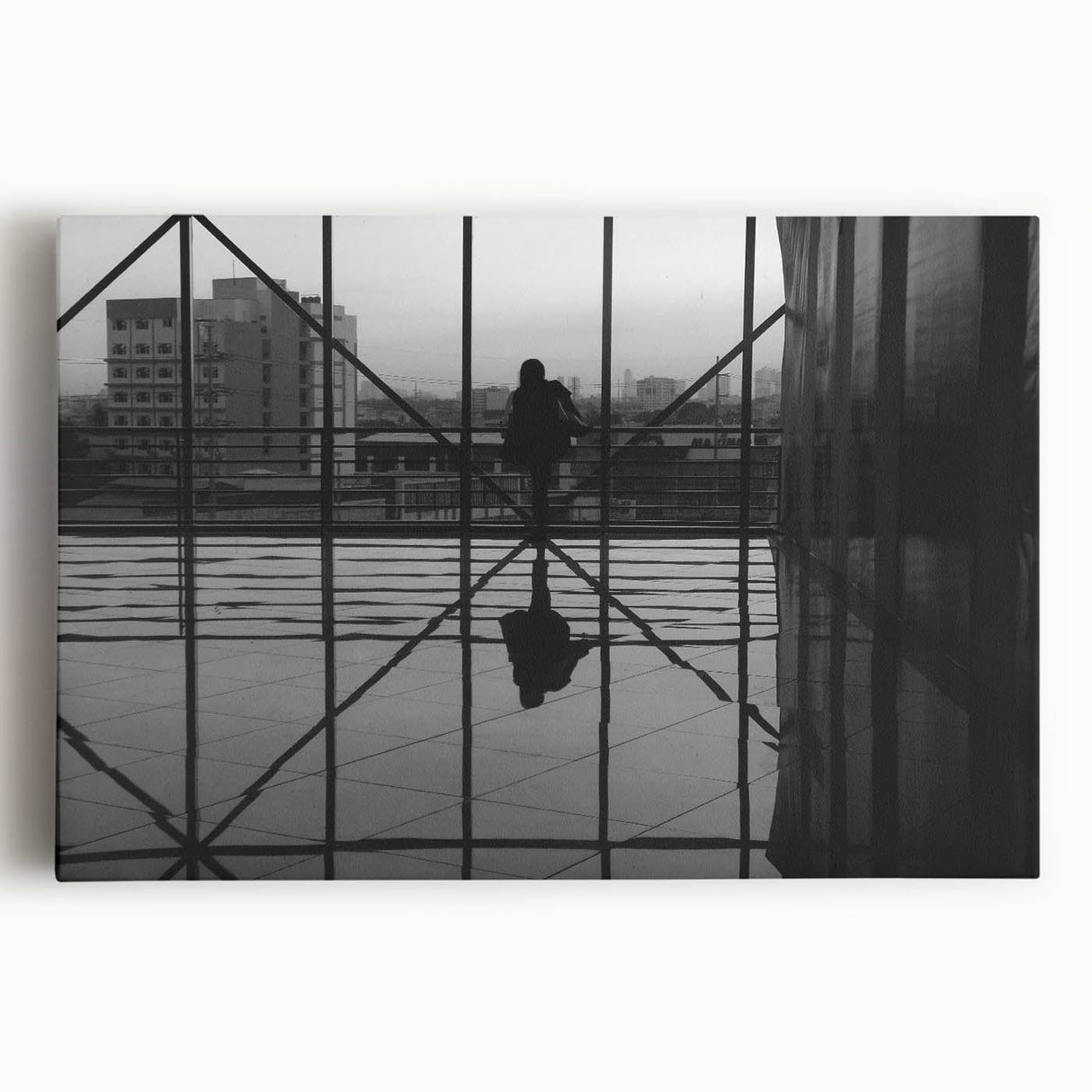Metropolitan photography art – Reflective modern city silhouette
