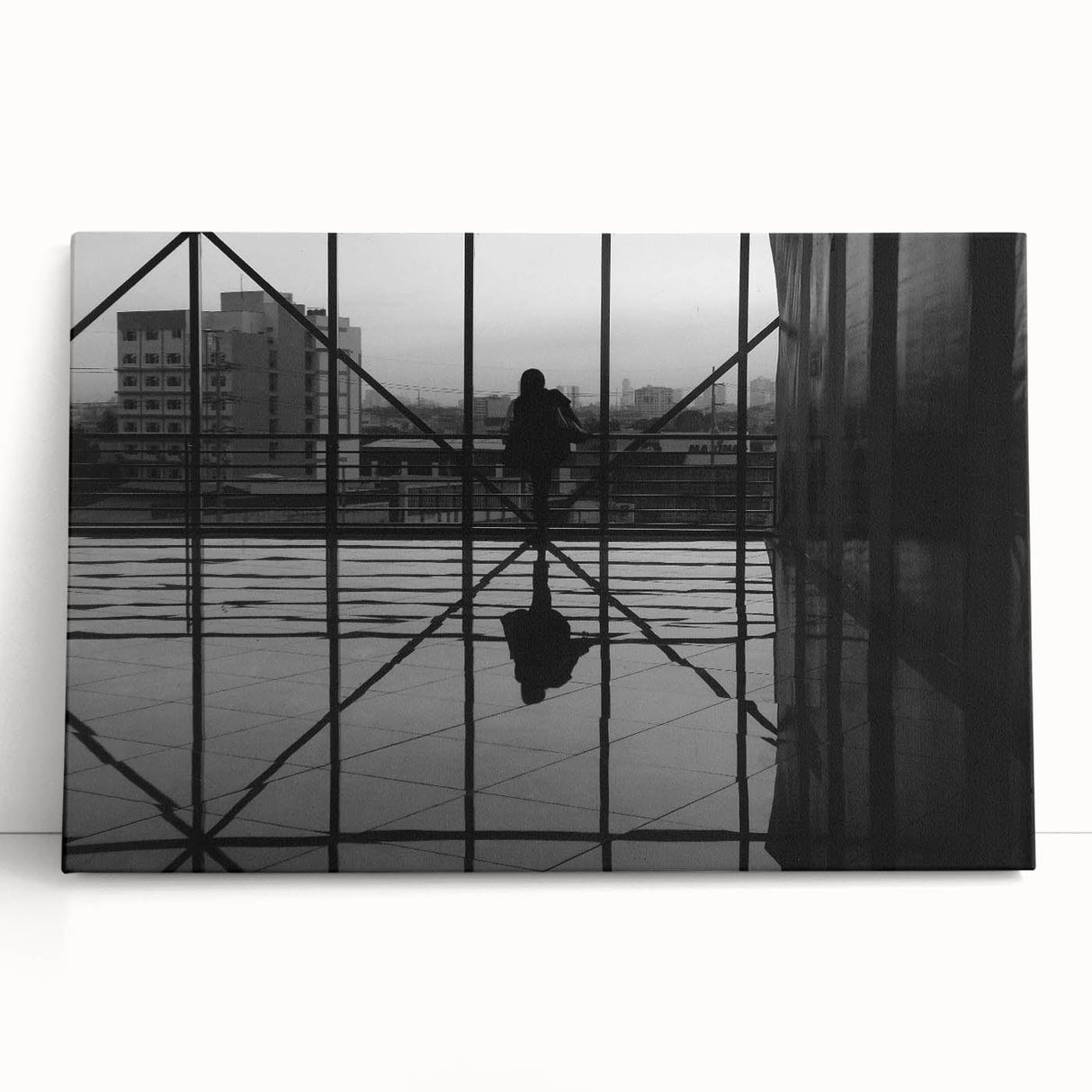 Metropolitan photography art – Reflective modern city silhouette