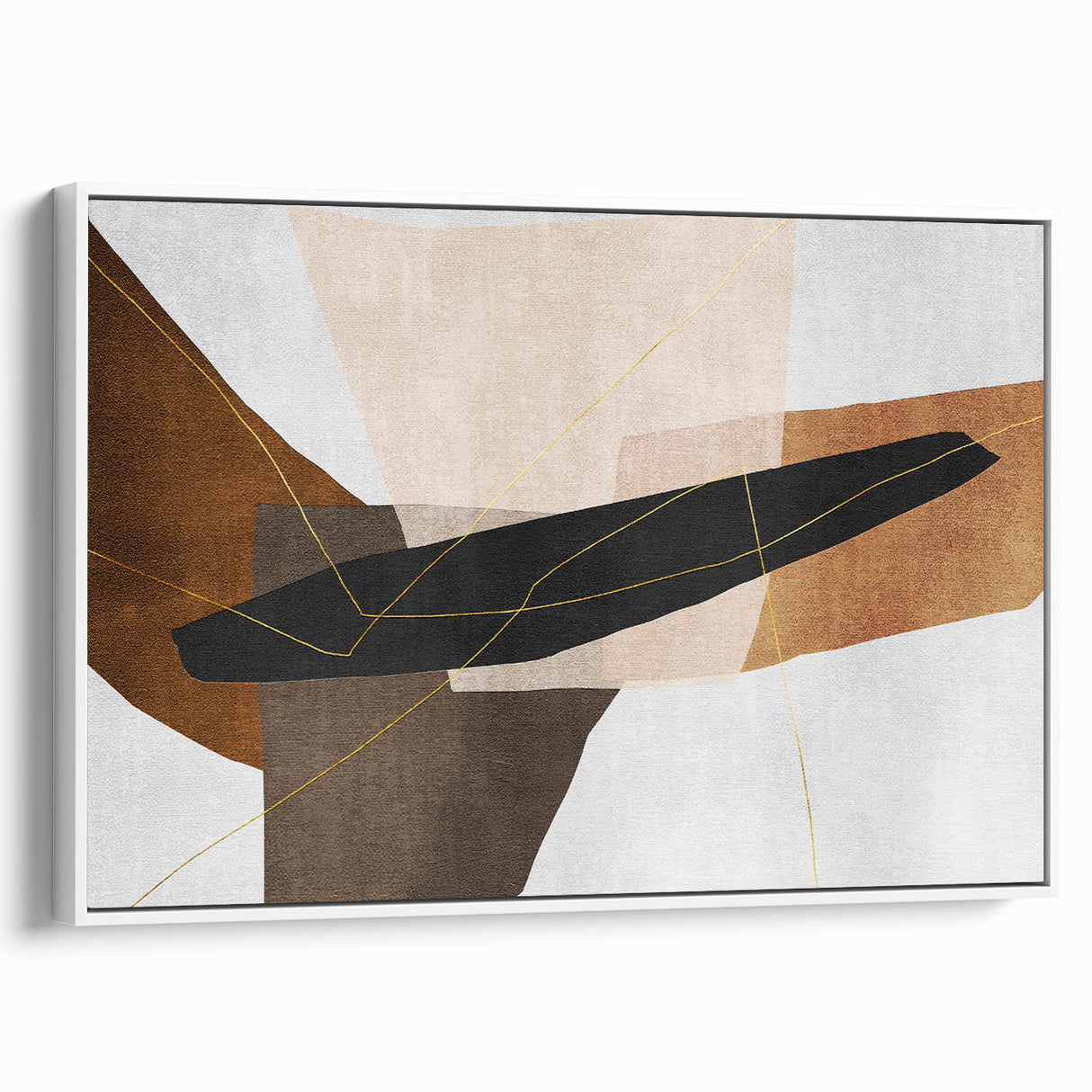 Contemporary Canvas Art in Earth Tones – Earthen Harmony Abstract