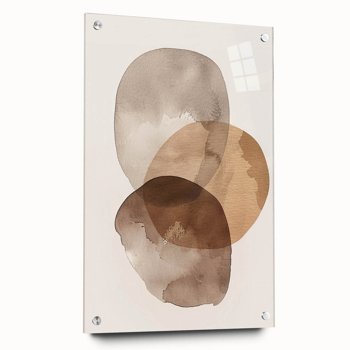 Contemporary Minimalist Wall Art – Beige and Brown Geometric Prints