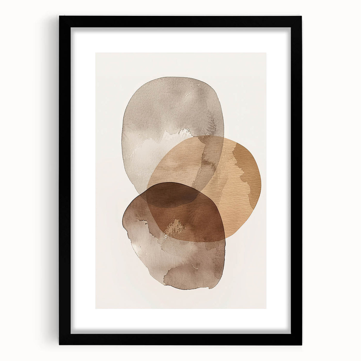 Contemporary Minimalist Wall Art – Beige and Brown Geometric Prints