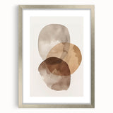 Contemporary Minimalist Wall Art – Beige and Brown Geometric Prints