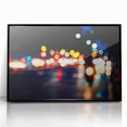 Urban architectural wall art – Abstract night city lights print