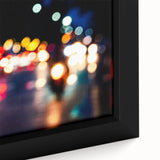 Urban architectural wall art – Abstract night city lights print