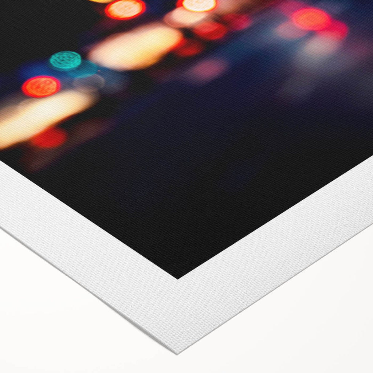 Urban architectural wall art – Abstract night city lights print