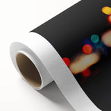 Urban architectural wall art – Abstract night city lights print