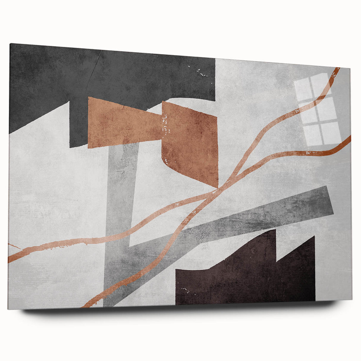 Neutral Abstract Prints in Brown – Earthen Harmony Modern Artwork