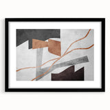 Neutral Abstract Prints in Brown – Earthen Harmony Modern Artwork
