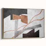 Neutral Abstract Prints in Brown – Earthen Harmony Modern Artwork