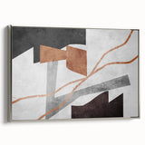 Neutral Abstract Prints in Brown – Earthen Harmony Modern Artwork