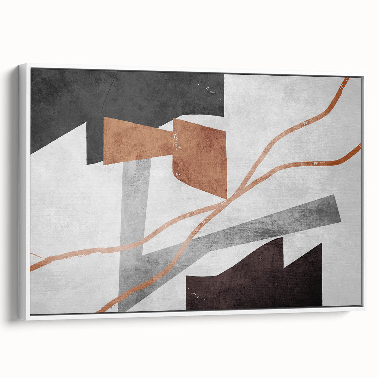 Neutral Abstract Prints in Brown – Earthen Harmony Modern Artwork