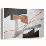 Neutral Abstract Prints in Brown – Earthen Harmony Modern Artwork