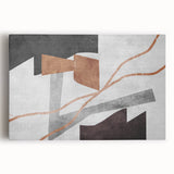 Neutral Abstract Prints in Brown – Earthen Harmony Modern Artwork