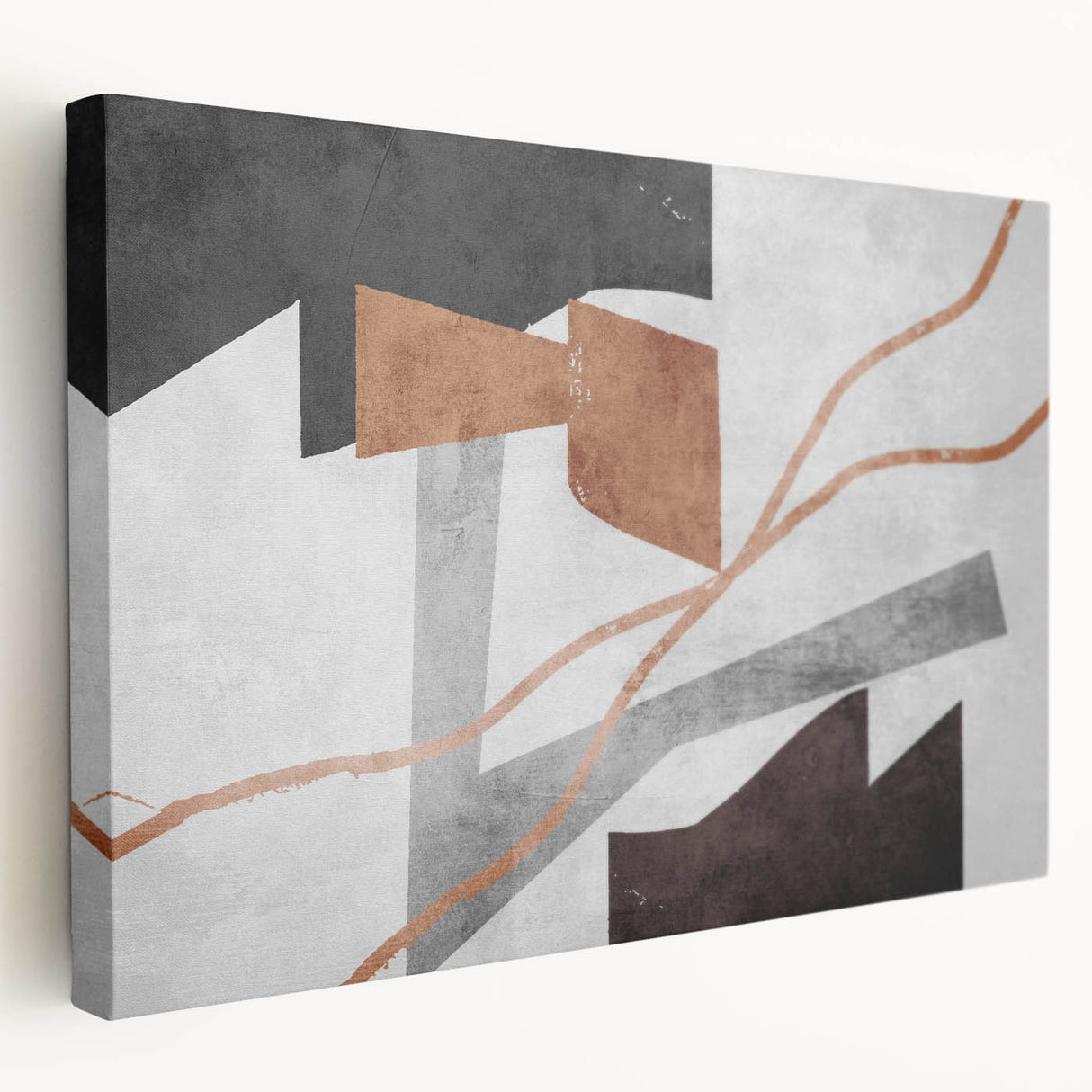 Neutral Abstract Prints in Brown – Earthen Harmony Modern Artwork