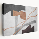 Neutral Abstract Prints in Brown – Earthen Harmony Modern Artwork