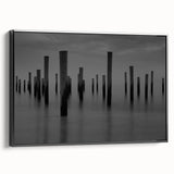 Modern Art Prints – Moody Black & White Minimalist Seascape