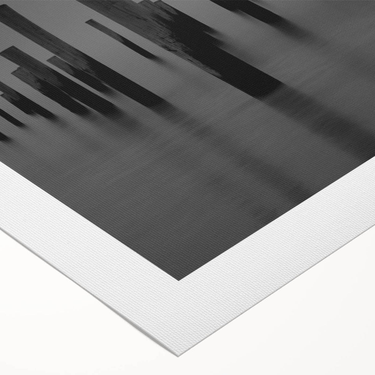 Modern Art Prints – Moody Black & White Minimalist Seascape