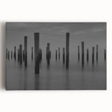 Modern Art Prints – Moody Black & White Minimalist Seascape