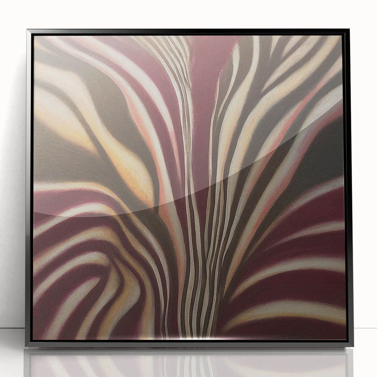 Minimalist Wall Decor in Burgundy – Earthen Harmony Abstract Art