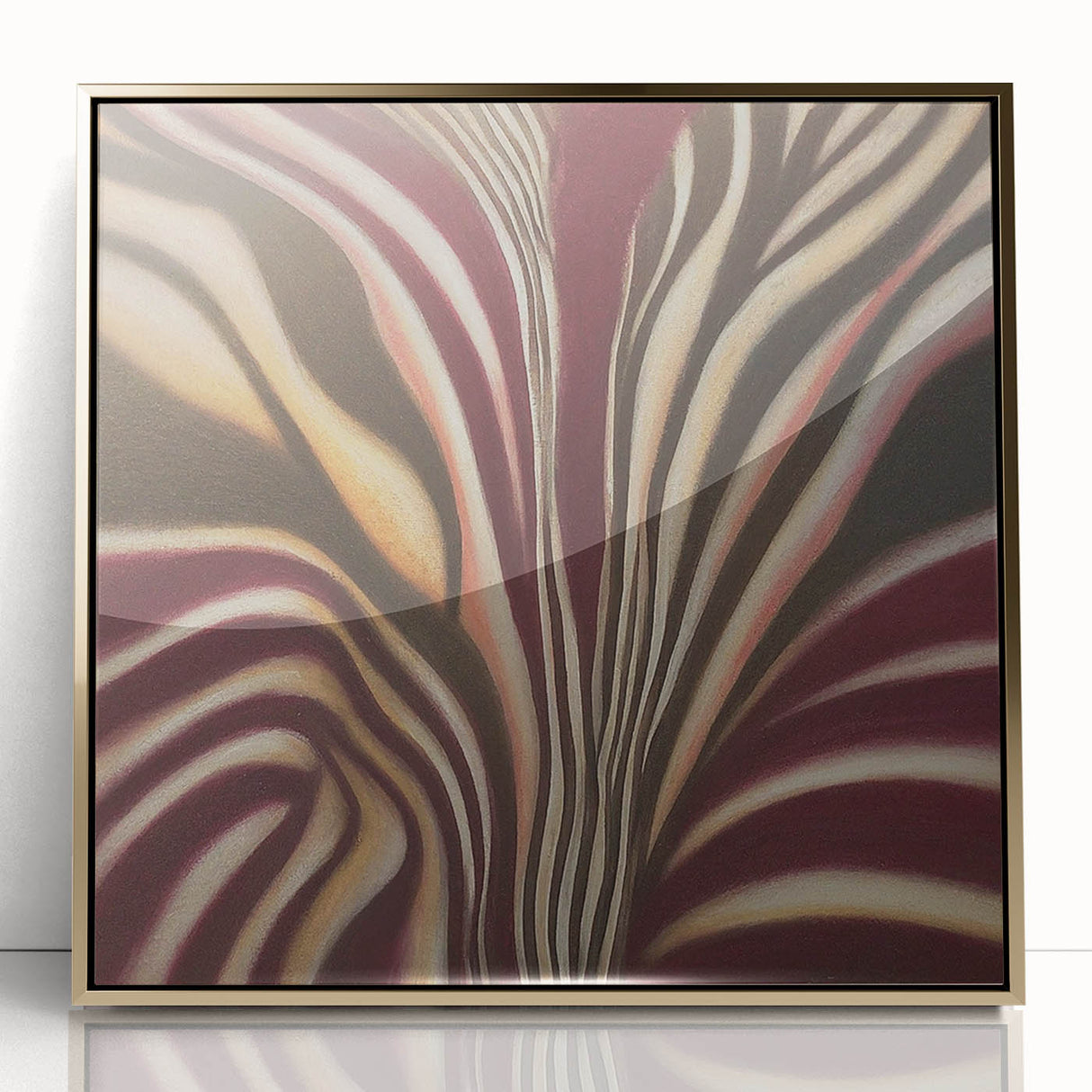 Minimalist Wall Decor in Burgundy – Earthen Harmony Abstract Art