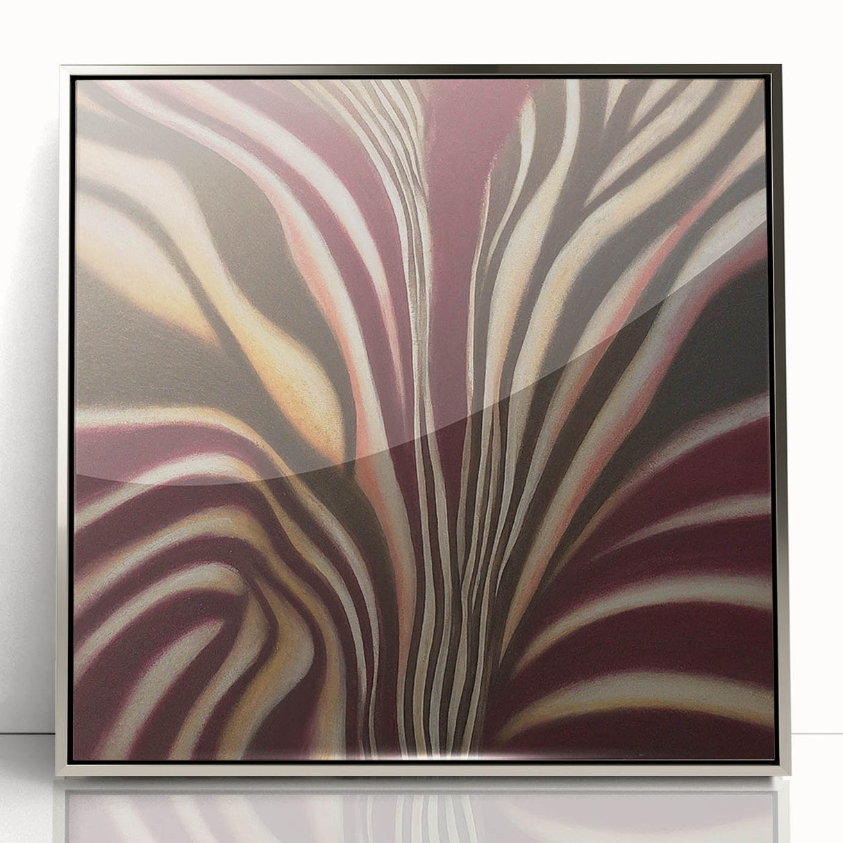 Minimalist Wall Decor in Burgundy – Earthen Harmony Abstract Art