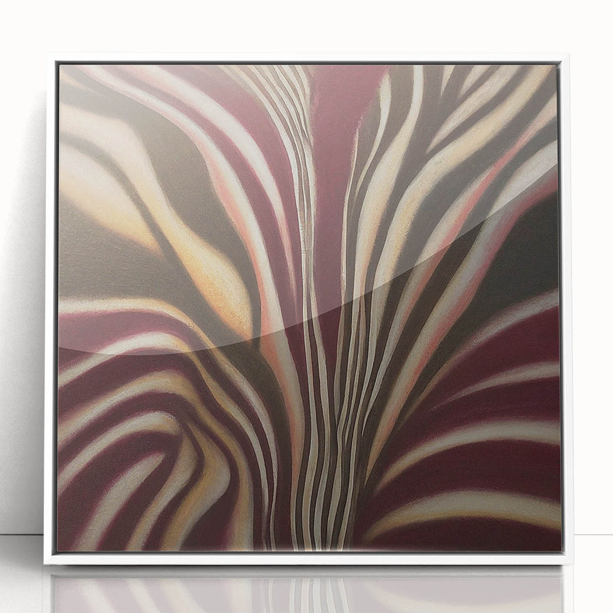 Minimalist Wall Decor in Burgundy – Earthen Harmony Abstract Art
