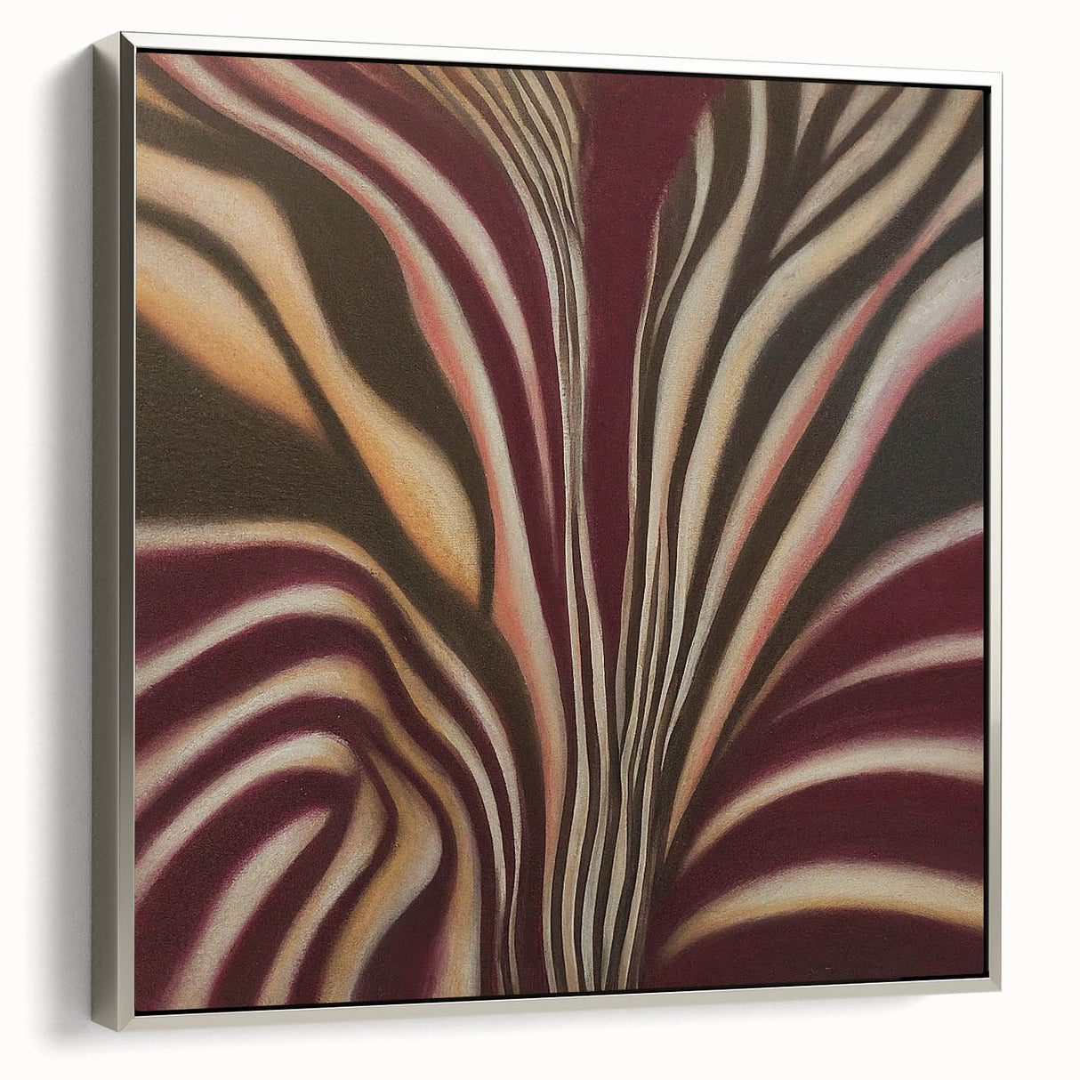 Minimalist Wall Decor in Burgundy – Earthen Harmony Abstract Art