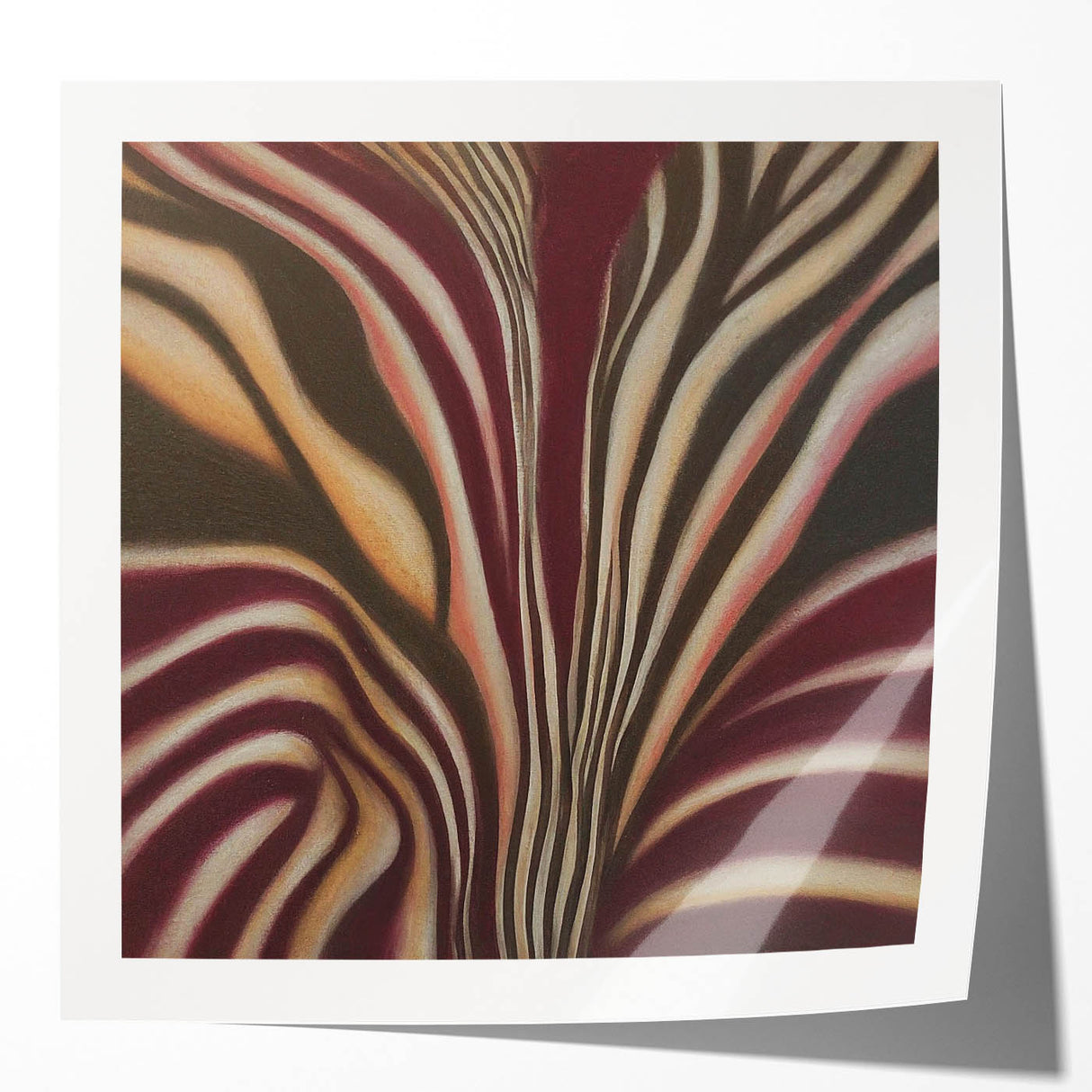 Minimalist Wall Decor in Burgundy – Earthen Harmony Abstract Art