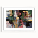 Moody Modern Wall Art – Textured Abstract Painting in Green & Gold