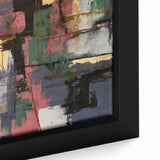 Moody Modern Wall Art – Textured Abstract Painting in Green & Gold