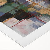 Moody Modern Wall Art – Textured Abstract Painting in Green & Gold