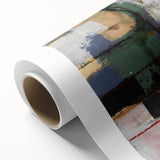 Moody Modern Wall Art – Textured Abstract Painting in Green & Gold