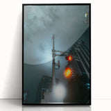 Cityscape photography prints – Futuristic city nightscape art