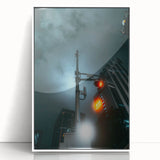 Cityscape photography prints – Futuristic city nightscape art