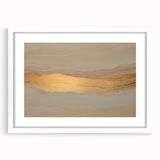 Neutral Abstract Prints – Beige & Gold Earthen Harmony Watercolor Art