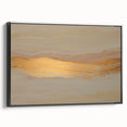 Neutral Abstract Prints – Beige & Gold Earthen Harmony Watercolor Art