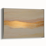 Neutral Abstract Prints – Beige & Gold Earthen Harmony Watercolor Art