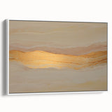 Neutral Abstract Prints – Beige & Gold Earthen Harmony Watercolor Art