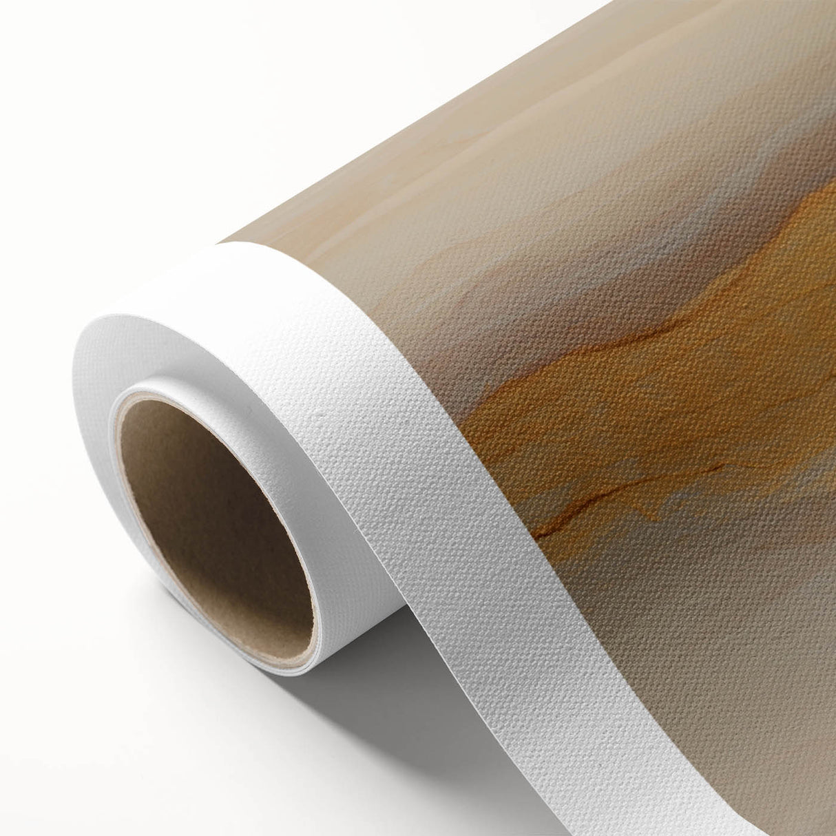 Neutral Abstract Prints – Beige & Gold Earthen Harmony Watercolor Art