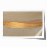 Neutral Abstract Prints – Beige & Gold Earthen Harmony Watercolor Art
