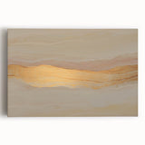 Neutral Abstract Prints – Beige & Gold Earthen Harmony Watercolor Art