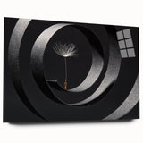 Minimalist Dandelion - Fine Art Photography Metal Prints