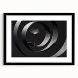Minimalist Dandelion - Fine Art Photography Metal Prints