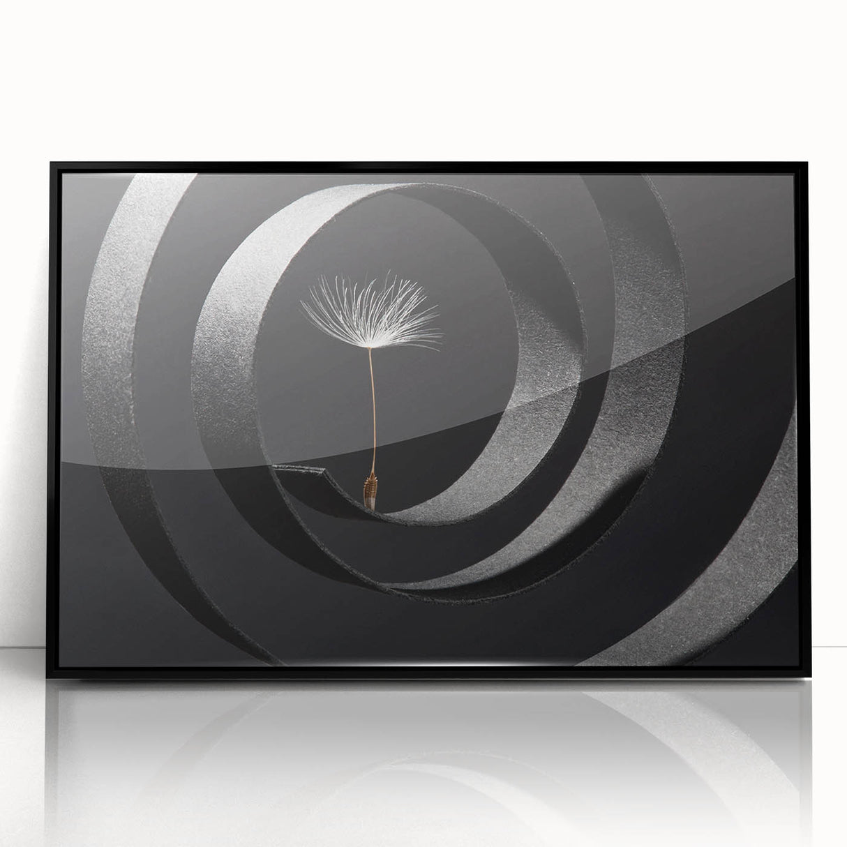 Minimalist Dandelion - Fine Art Photography Metal Prints